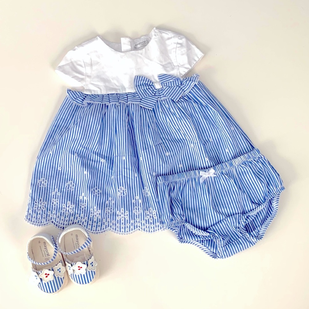 Mayoral Baby girl Spring dress & shoes